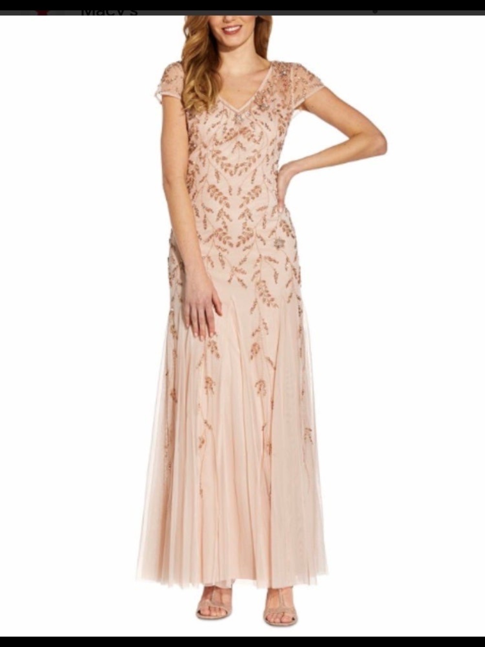 Adrianna Papell Godet Gown
